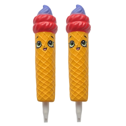 

2 PCS TTPU1149 Smiley Ice Cream Slow Rebound Decompression Toy(Red)