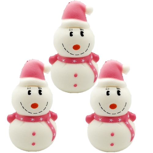 

3 PCS TTPU1281 Slow Rebound Toy Christmas Snowman Decoration Ornaments(Pink)
