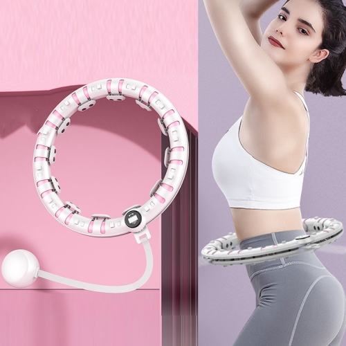 

Slimming Massage Smart Counting Weight-Bearing Fat Loss Fitness Circles, Specification: 10 Knots (Peach Pink)