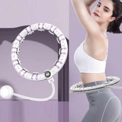 

Slimming Massage Smart Counting Weight-Bearing Fat Loss Fitness Circles, Specification: 10 Knots (Taro Purple)