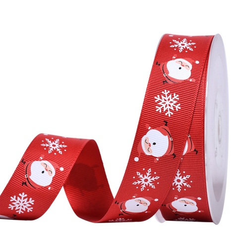 

91.4m / Roll Christmas Ribbon Gift Box Packaging Ribbon,Style: 250 2.5cm Santa