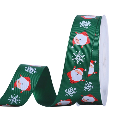 

91.4m / Roll Christmas Ribbon Gift Box Packaging Ribbon,Style: 587 2.5cm Santa