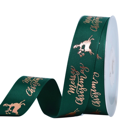 

91.4m / Roll Christmas Ribbon Gift Box Packaging Ribbon,Style: 593 2.5cm Elk