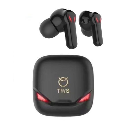 

S12 TWS In-Ear Wireless Bluetooth Low Delay Noise Cancelling Game Earphone(Black)