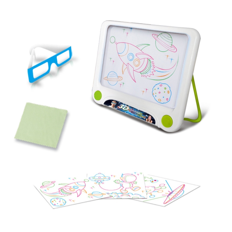 

Multifunctional Luminous 3D Children Drawing Board, Without Watercolor Pen, Style: 3D Space