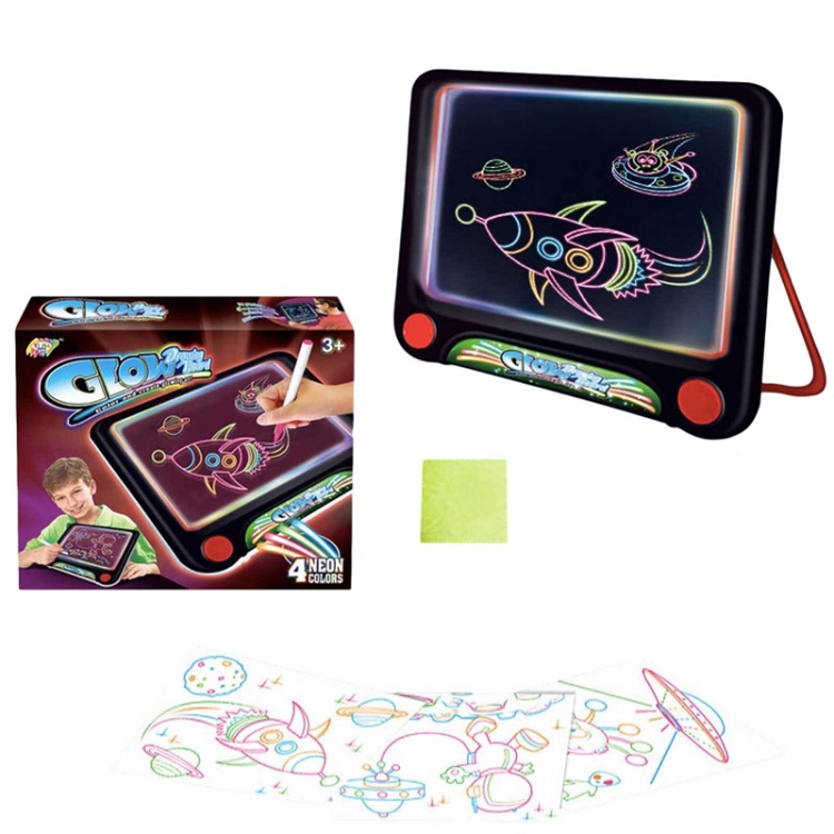

Multifunctional Luminous 3D Children Drawing Board, Without Watercolor Pen, Style: Luminous Space
