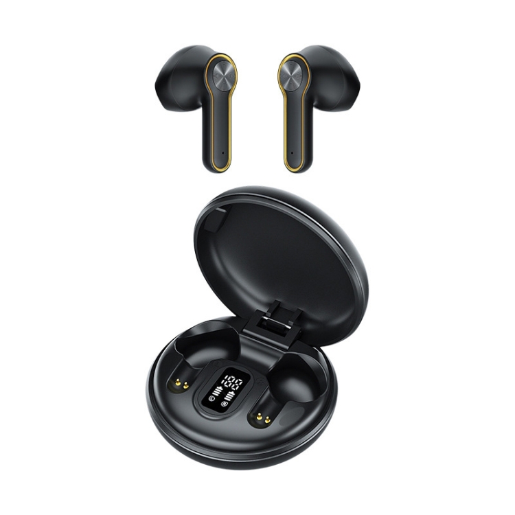 

H7 TWS Metal Charging Box Digital Display Wireless Bluetooth Stereo Earphone(Black)
