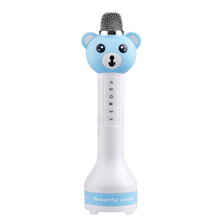 

V10 Wireless Bluetooth Mobile Phone K Song Children Microphone(Blue)