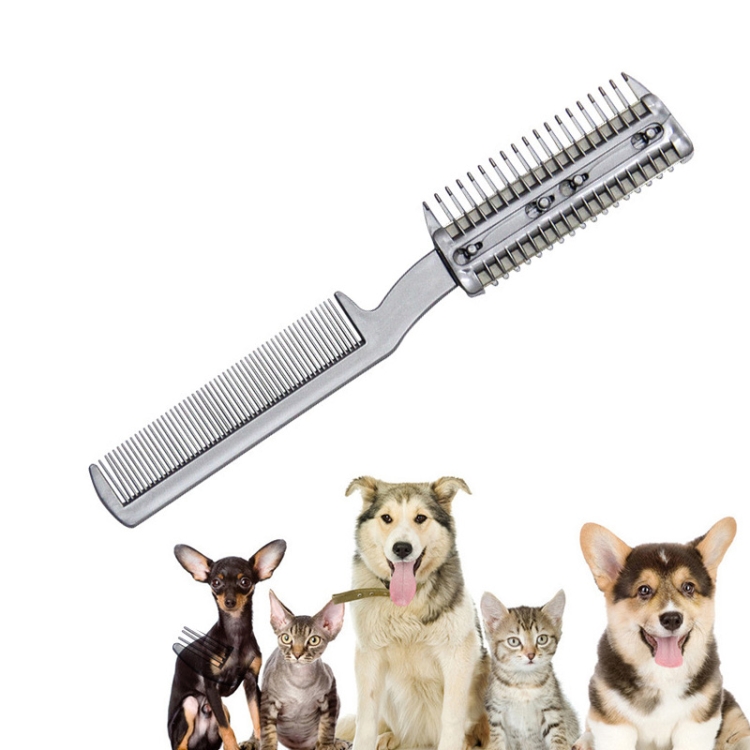 

92502 2 PCS Pet Cleaning Dead Hair Hair Removal Knife Soft Hair Removal Comb
