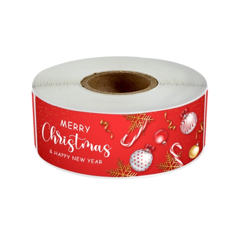 

5 Rolls 120 Sheets / Roll Christmas Long Strip Gift Box Seal Sticker(M4)