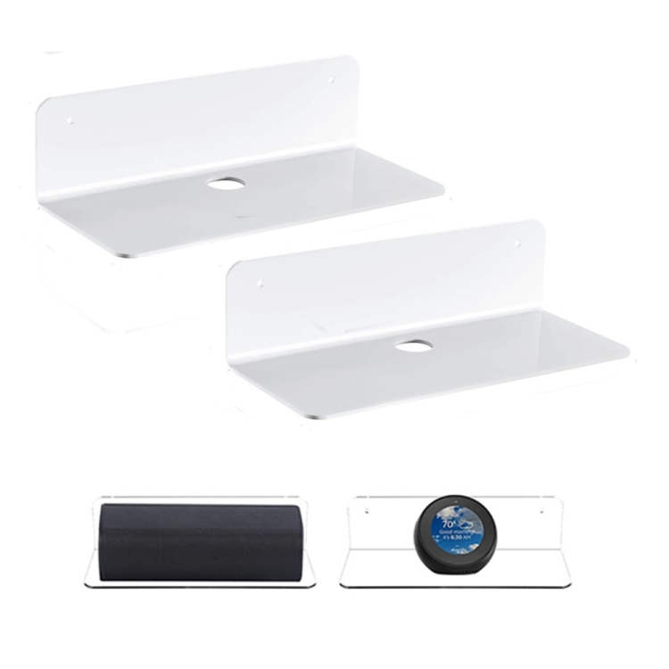 

4 PCS Household Speaker Wall Bracket Surveillance Camera Bracket(White )