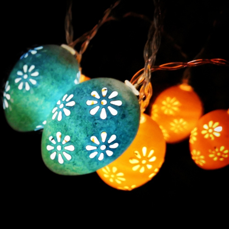 

2m 10 LEDs String Lights Hollow Egg Modeling Lamp