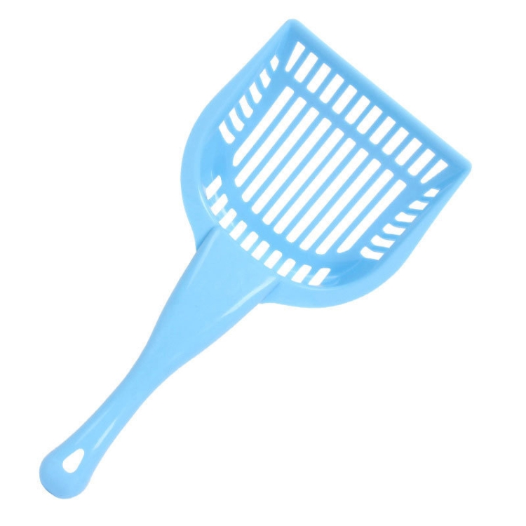 

10 PCS 93816 Pet Supplies Grid Thickened Cat Litter Scoop(Light Blue)