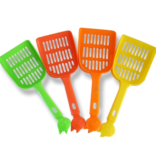 

10 PCS 93817 Pet Cleaning Supplies Grid Cat Litter Scoop Color Random Delivery