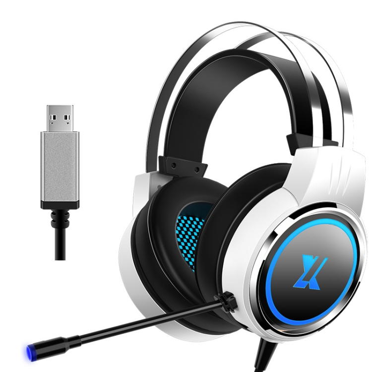 

Heir Audio Head-Mounted Gaming Wired Headset With Microphone, Colour: X8 7.1 Sound Upgrade (Stars White)