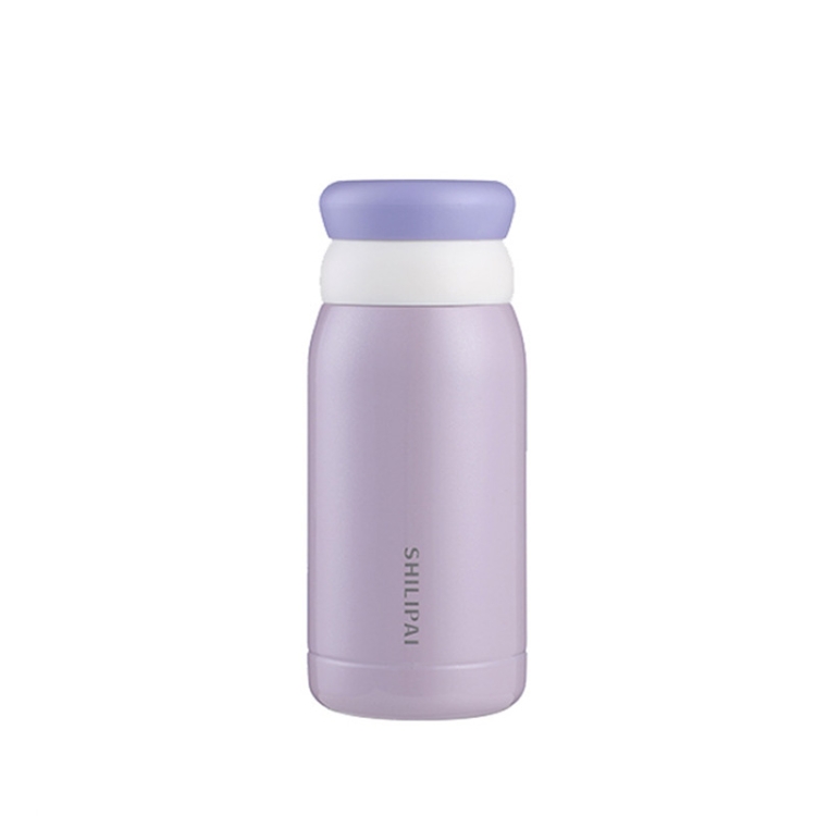 

203809 300ml Portable 304 Stainless Steel Vacuum Thermoses Macaron Color Matching Cute Cup(Lilac Purple)