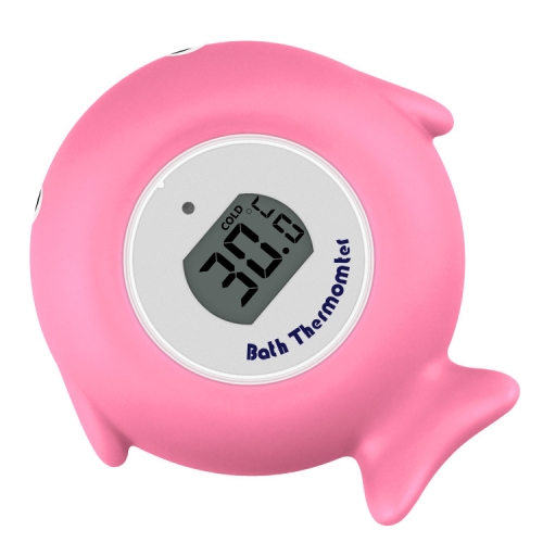 

2 PCS Little Fish Baby Bath Electronic Thermometer Bathtub Pool Water Thermometer(Pink)