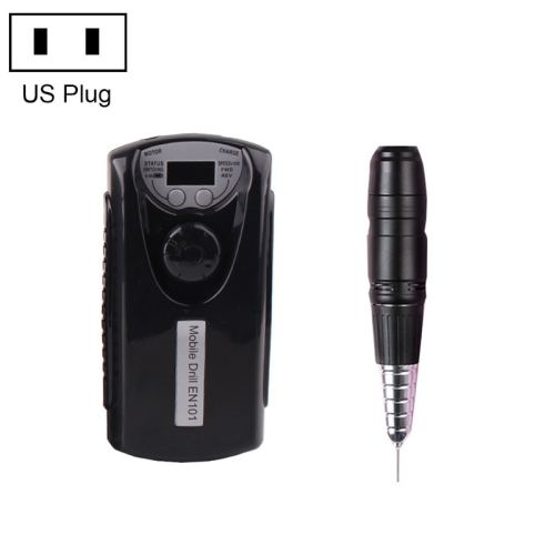 

EN101 Portable Mini Charging Nail Polisher, Specification: 110V US Plug (Black)