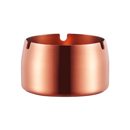 

Thickened Stainless Steel Ashtray Windproof And Drop-Proof Ashtray, Specification: Small(Rose Gold)