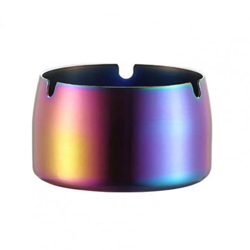 

Thickened Stainless Steel Ashtray Windproof And Drop-Proof Ashtray, Specification: Medium(Colorful)