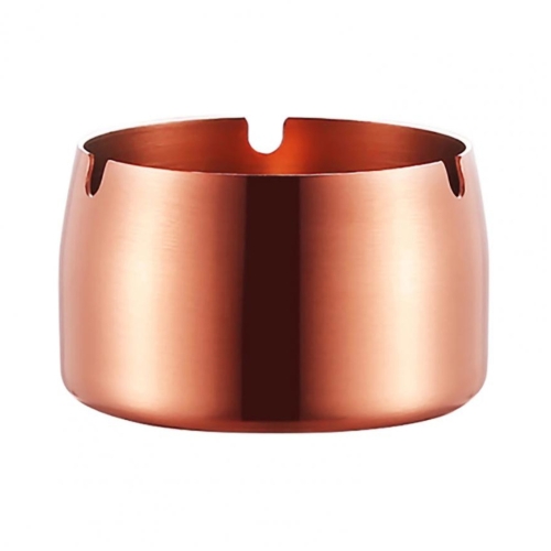 

Thickened Stainless Steel Ashtray Windproof And Drop-Proof Ashtray, Specification: Large(Rose Gold)