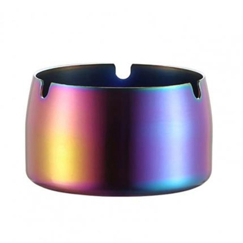 

Thickened Stainless Steel Ashtray Windproof And Drop-Proof Ashtray, Specification: Large(Colorful)