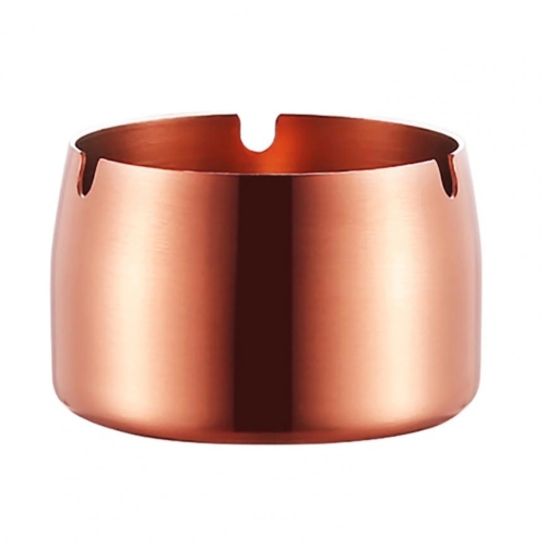 

Thickened Stainless Steel Ashtray Windproof And Drop-Proof Ashtray, Specification: Extra Large(Rose Gold)
