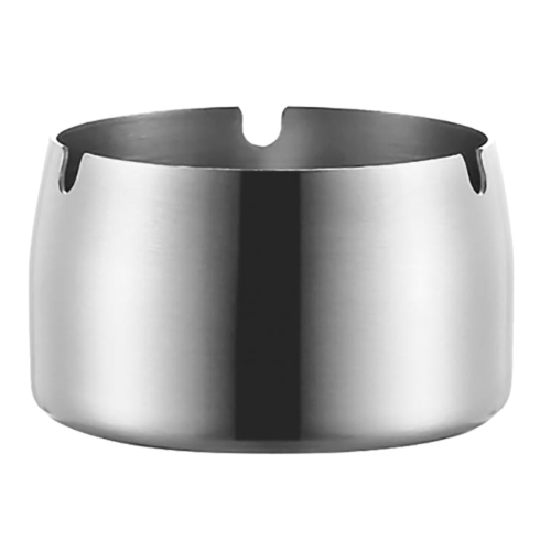 

Thickened Stainless Steel Ashtray Windproof And Drop-Proof Ashtray, Specification: Extra Large(Natural Color)