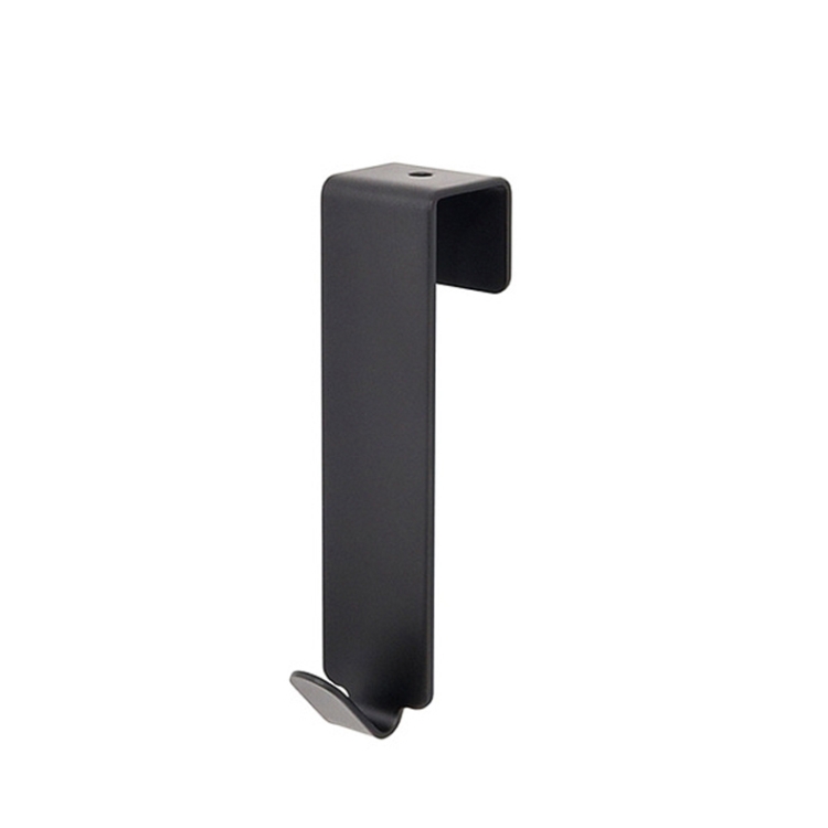 

4 PCS Stainless Steel Door Hook Cabinet Bedroom Door Hook, Style: Short Black