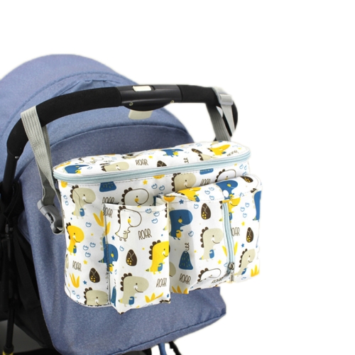 

Multifunctional Baby Stroller Storage Bag, Colour: White Dinosaur