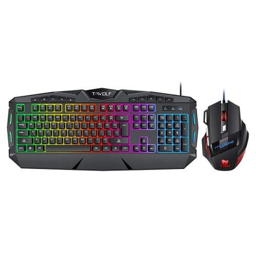 

T-WOLF TF-390 Mechanical Feel Wired USB Gaming Keyboard And Mouse Set(2 in 1)