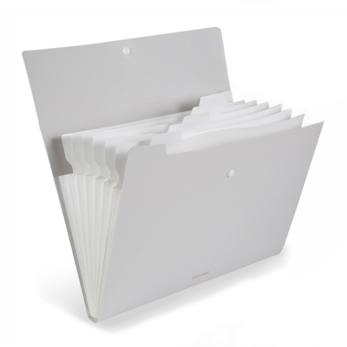 

2 PCS Deli 72456 A4 Folder Organ Bag 8 Grid Test Paper Storage Bag(Light Gray)
