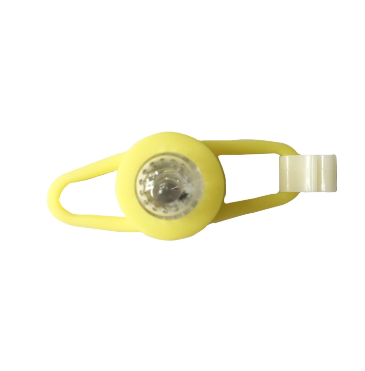 

10 PCS Bicycle Silicone Warning Light(Small Frog Light Yellow Light)