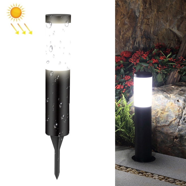 

DSA-001 Solar Garden Column Outdoor Lawn Light, Style: Black-White Light