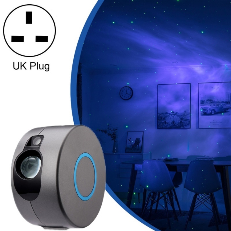 

Remote Control LED Starry Sky Atmosphere Projector Lamp, Power Supply: UK Plug(Gray)