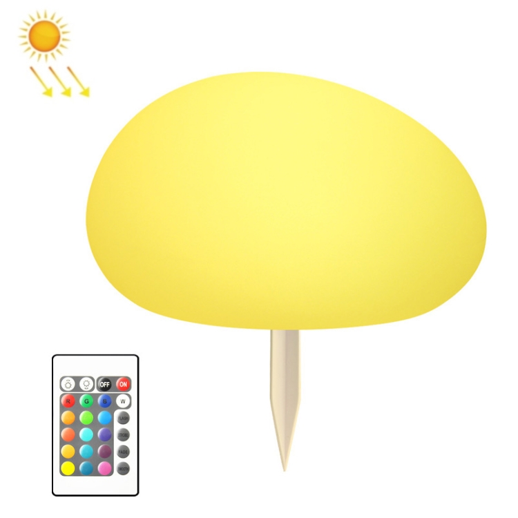 

XC-350-1 LED Outdoor Solar Ground Inserted Cobble Stone Lawn Light, Size: 32x26x18cm