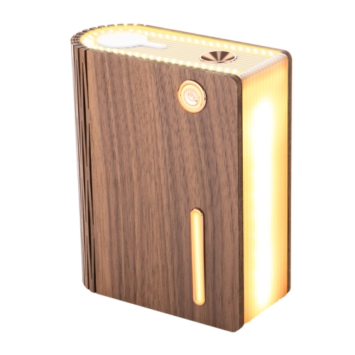 

EH1 USB Power Wood-grain Desktop Book Shape Lamp with Humidifier(Black Walnut)