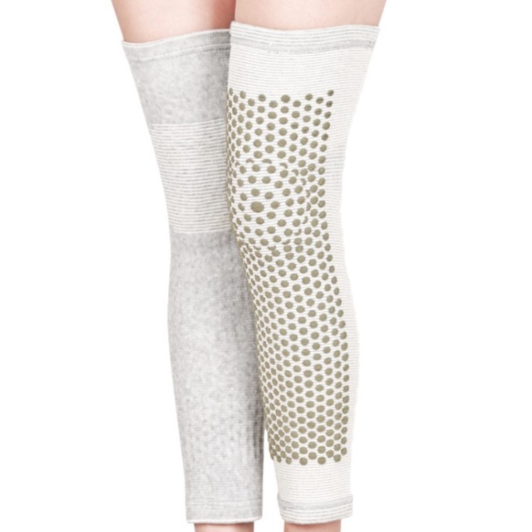 

2 PCS Outdoor Sports Compression Elastic Single-Sided Knee Pads, Size: M (Gray)
