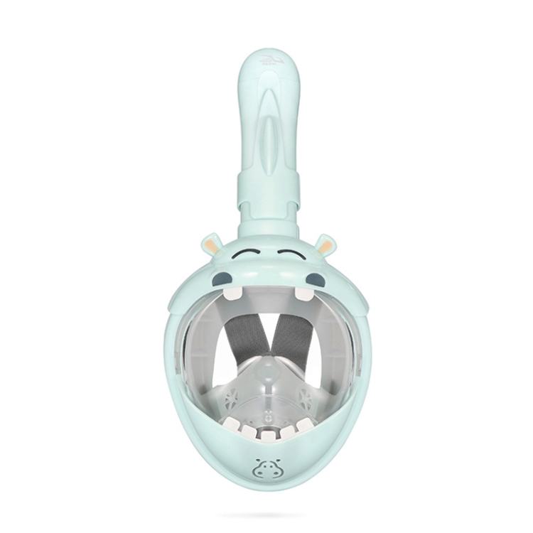 

Cartoon Kids Full Dry Diving Mask Swimming Anti-Fog Snorkeling Mask, Size: XS(Hippo)