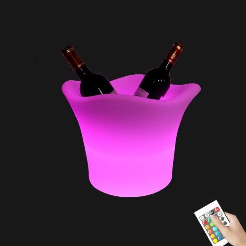 

ES-IC014 Waterproof LED Luminous Ice Bucket For Bars, US Plug, Size: 34x34x27cm