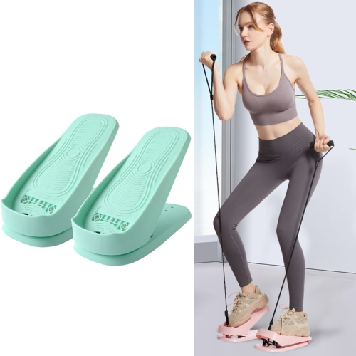 

Multifunctional Stretching Stepper Home Fitness Equipment, Colour: With Pull Rope（Green）