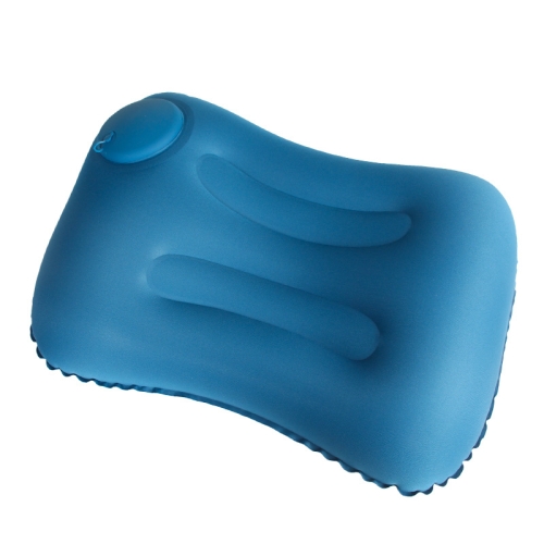 

Travel Inflatable Press U-Shaped Neck Guard Pillow, Colour: Milk Silk U018-04（Blue）