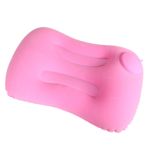 

Travel Inflatable Press U-Shaped Neck Guard Pillow, Colour: Flocked U019-03（Rose Red ）