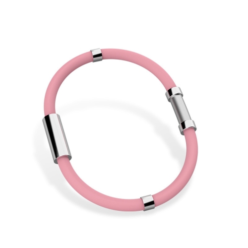 

Wireless Silicone Anti-Static Bracelet Sports Bracelet(Four Cycles Pink)