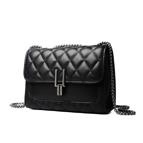 

1966 Fashion Retro Shoulder Bag Simple Rhombic Diagonal Bag, Size: Large