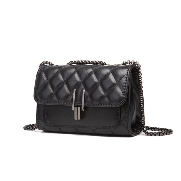 

1966 Fashion Retro Shoulder Bag Simple Rhombic Diagonal Bag, Size: Small