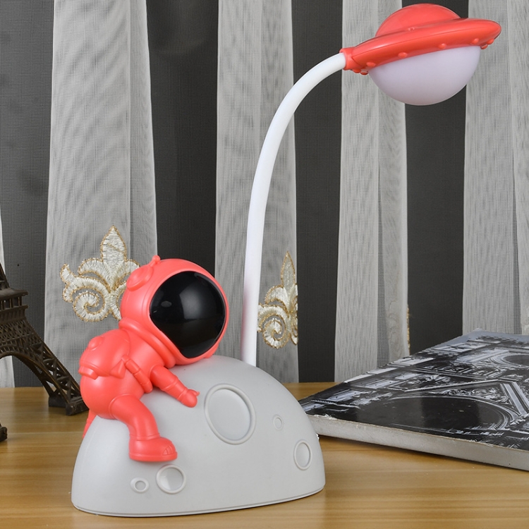 

2 PCS HY048 Astronaut Student Eye Protection LED Desk Lamp(Red)