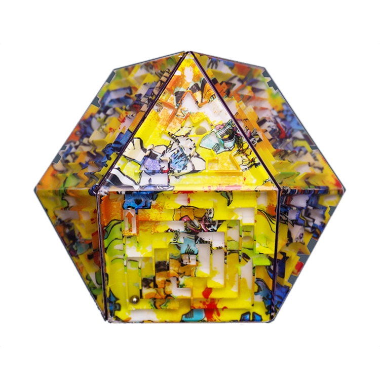 

3D Labyrinth Cube Educational Toys,Style: Fourteen Face - Art
