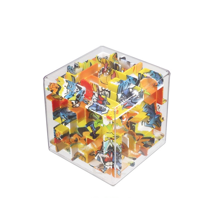 

3D Labyrinth Cube Educational Toys,Style: Big Hexahedron - Art