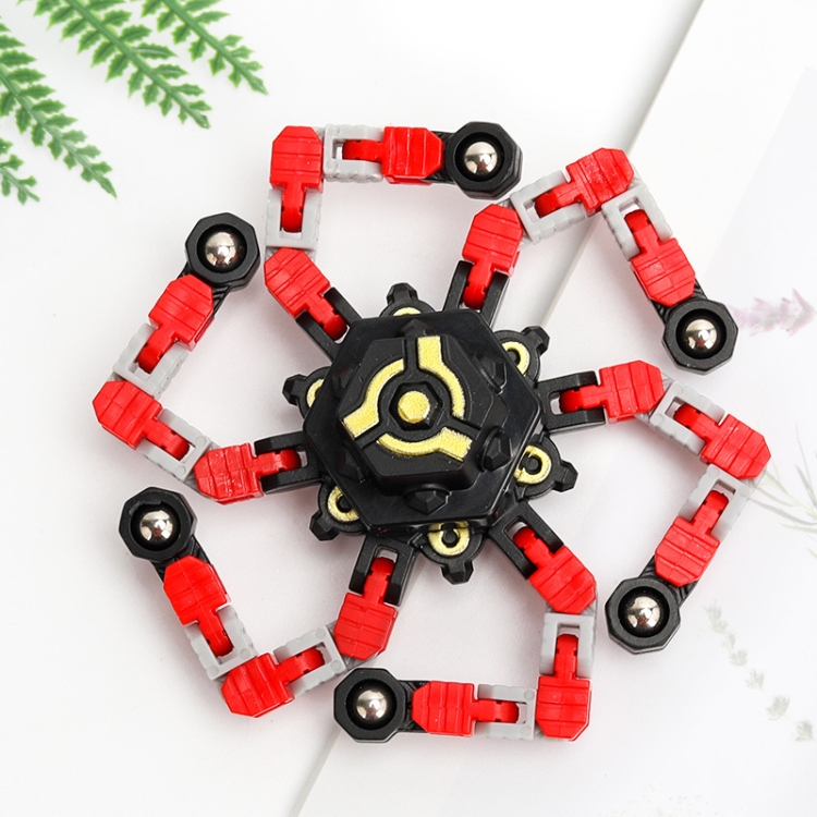 

4 PCS Deformation Robot Fingertip Mechanical Top Toy For Children Red (Colorful Box)
